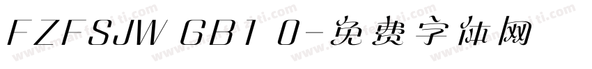 FZFSJW GB1 0字体转换